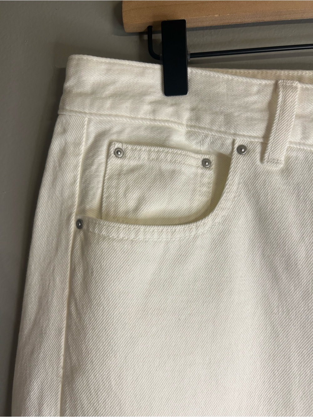 *NWT* Madewell Women’s Tile White The Curvy Pieced Barrel-Leg Jeans, Size 31 - Picture 9 of 16